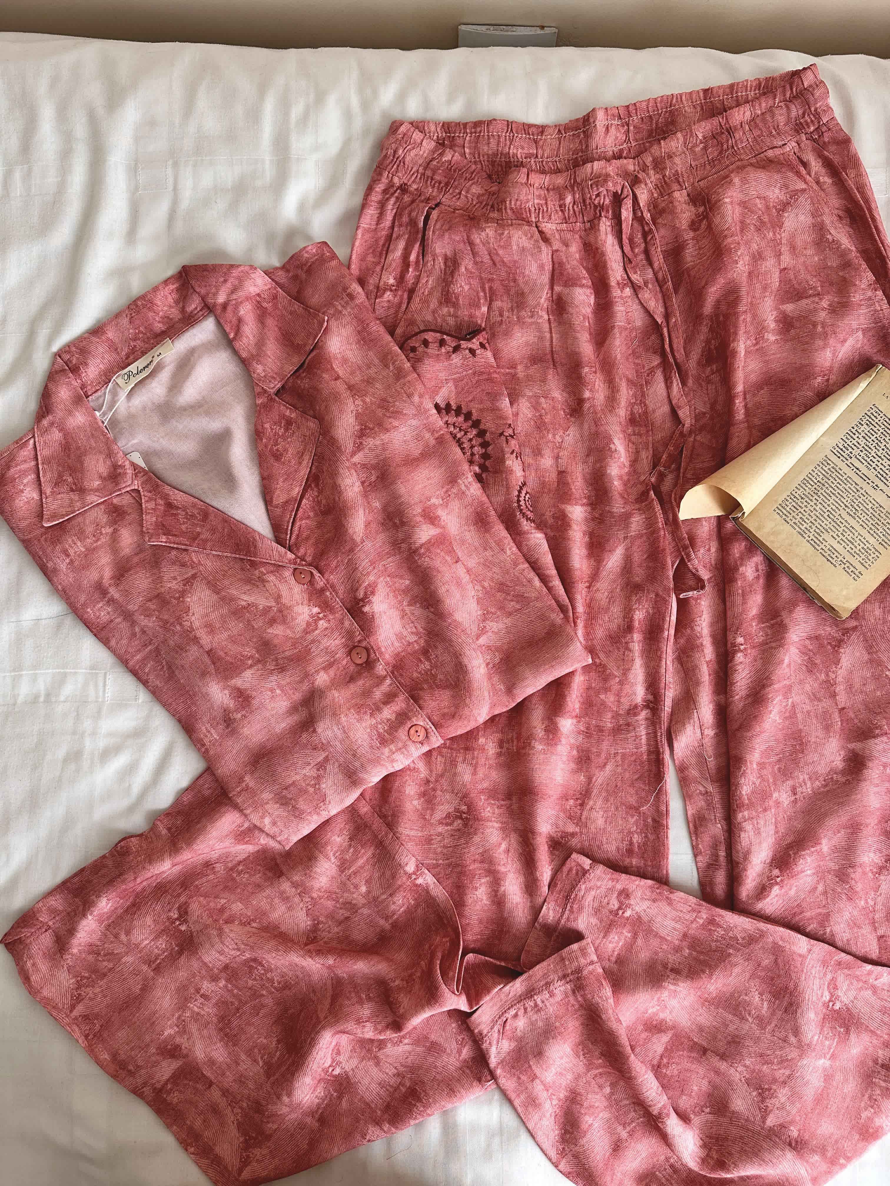Homewear poleren broderie