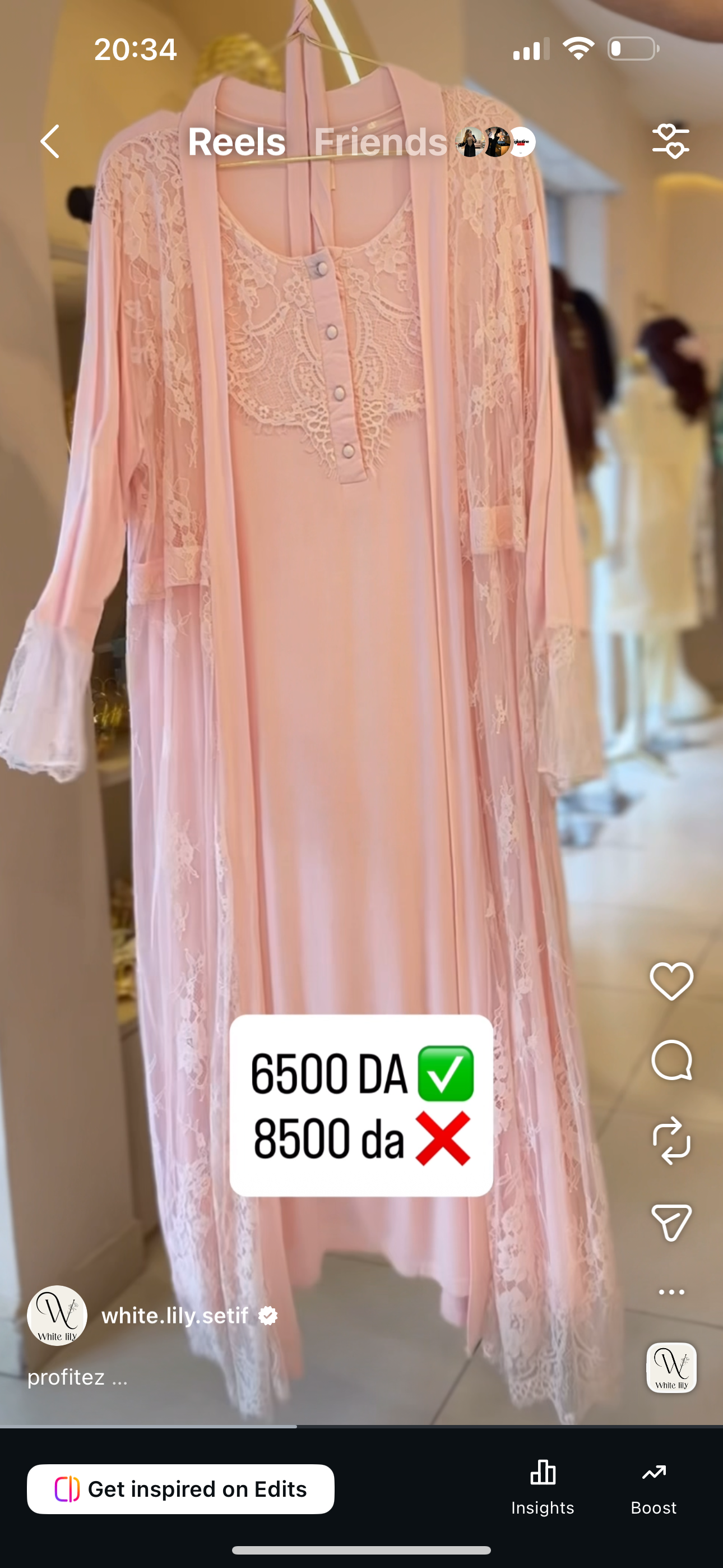 deshabillé enceinte rose 02