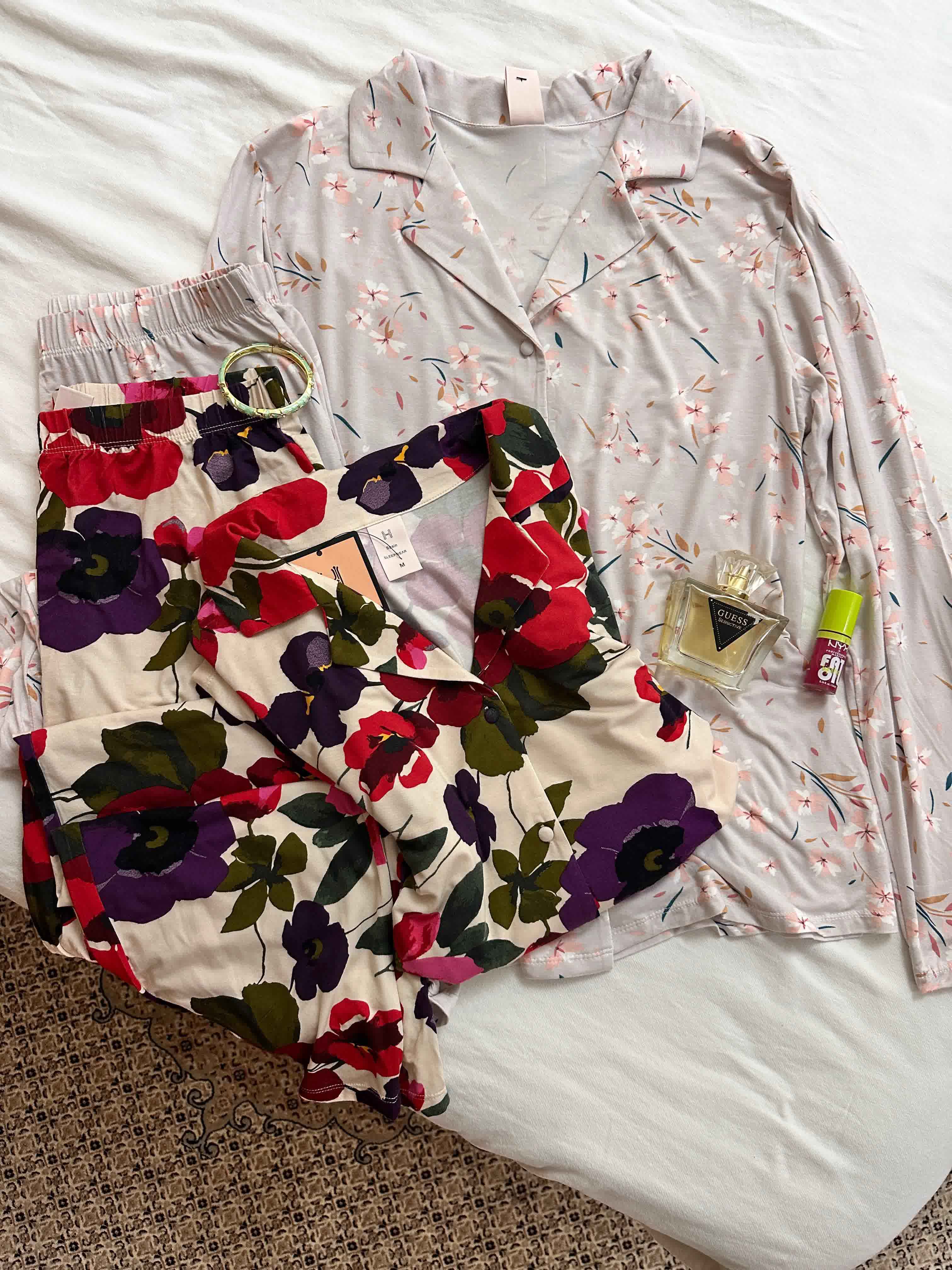 Pyjama H fluide fleuri