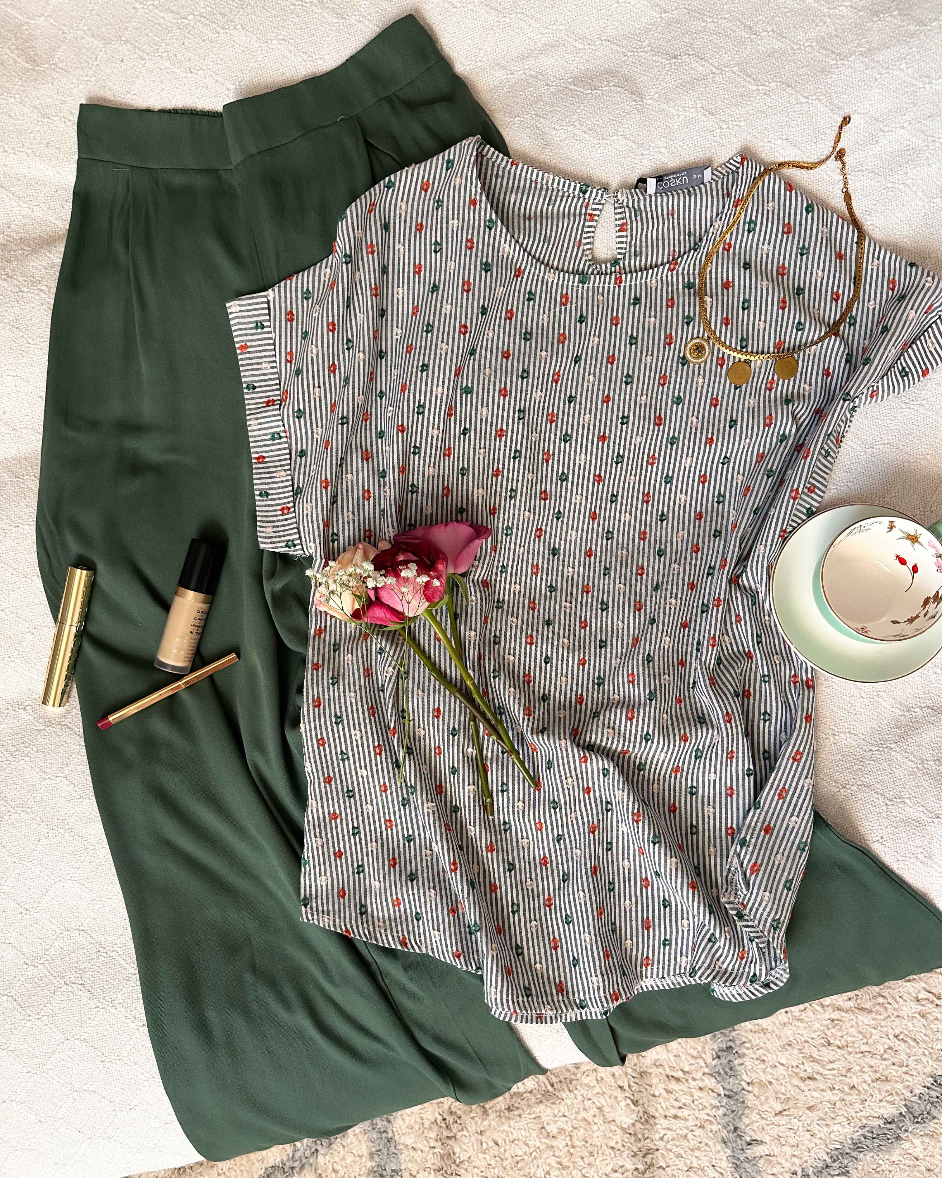 Homewear haut rayonné petite fleurs