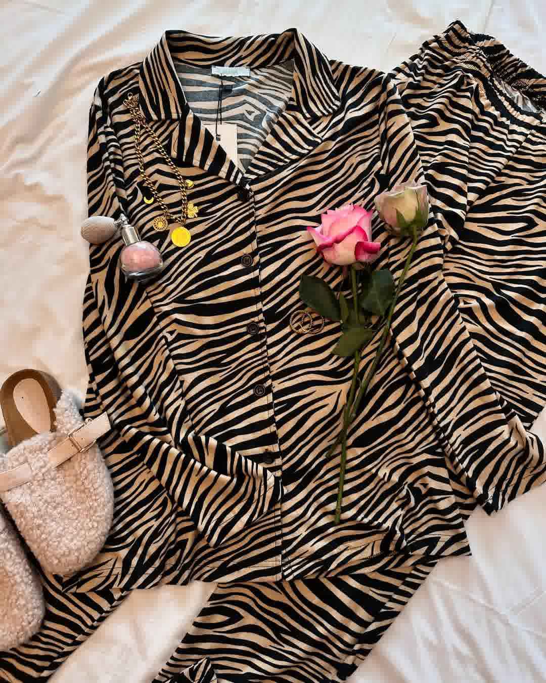 pyjama pijapia zebra beige