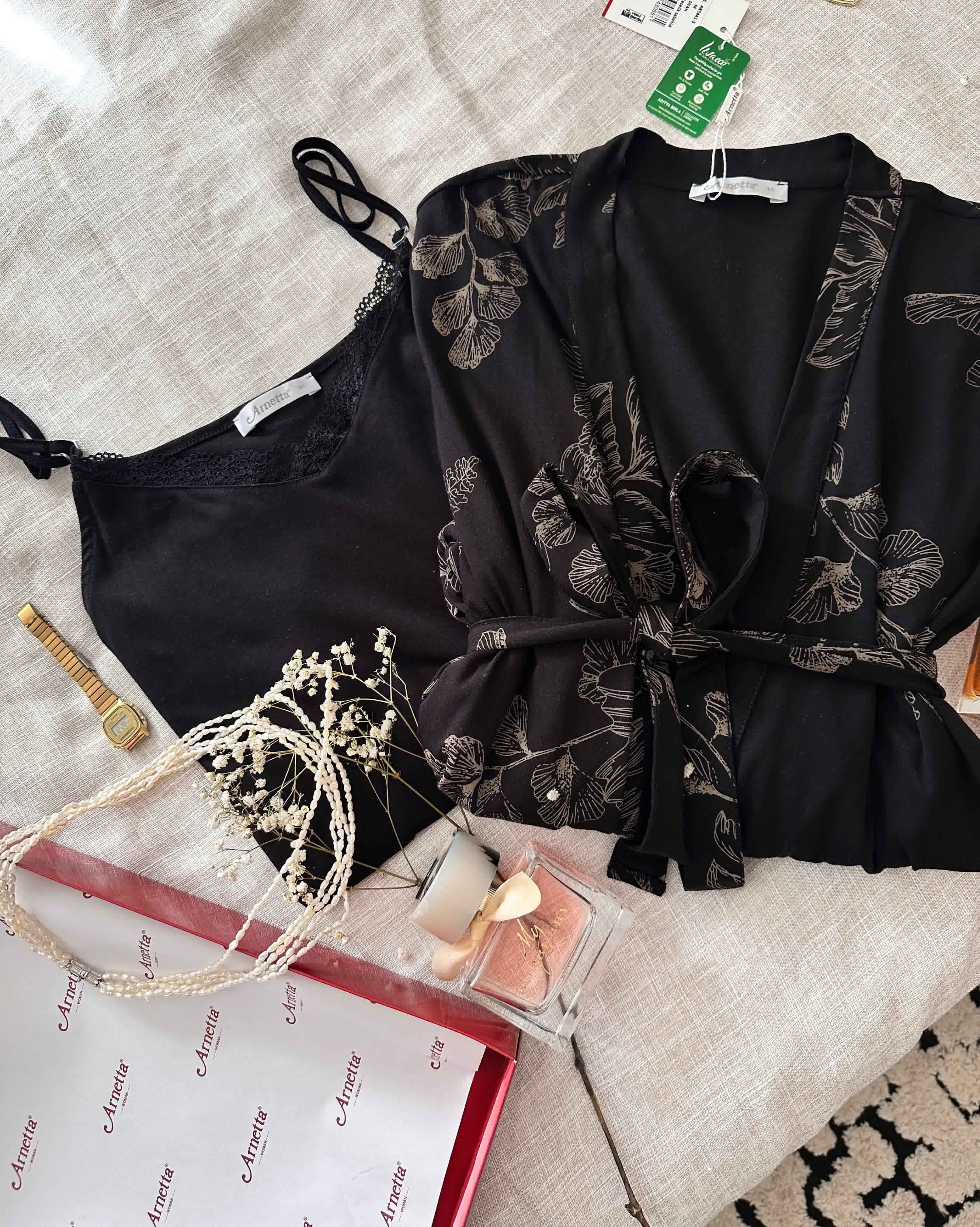 Deshabillé Arnetta noir