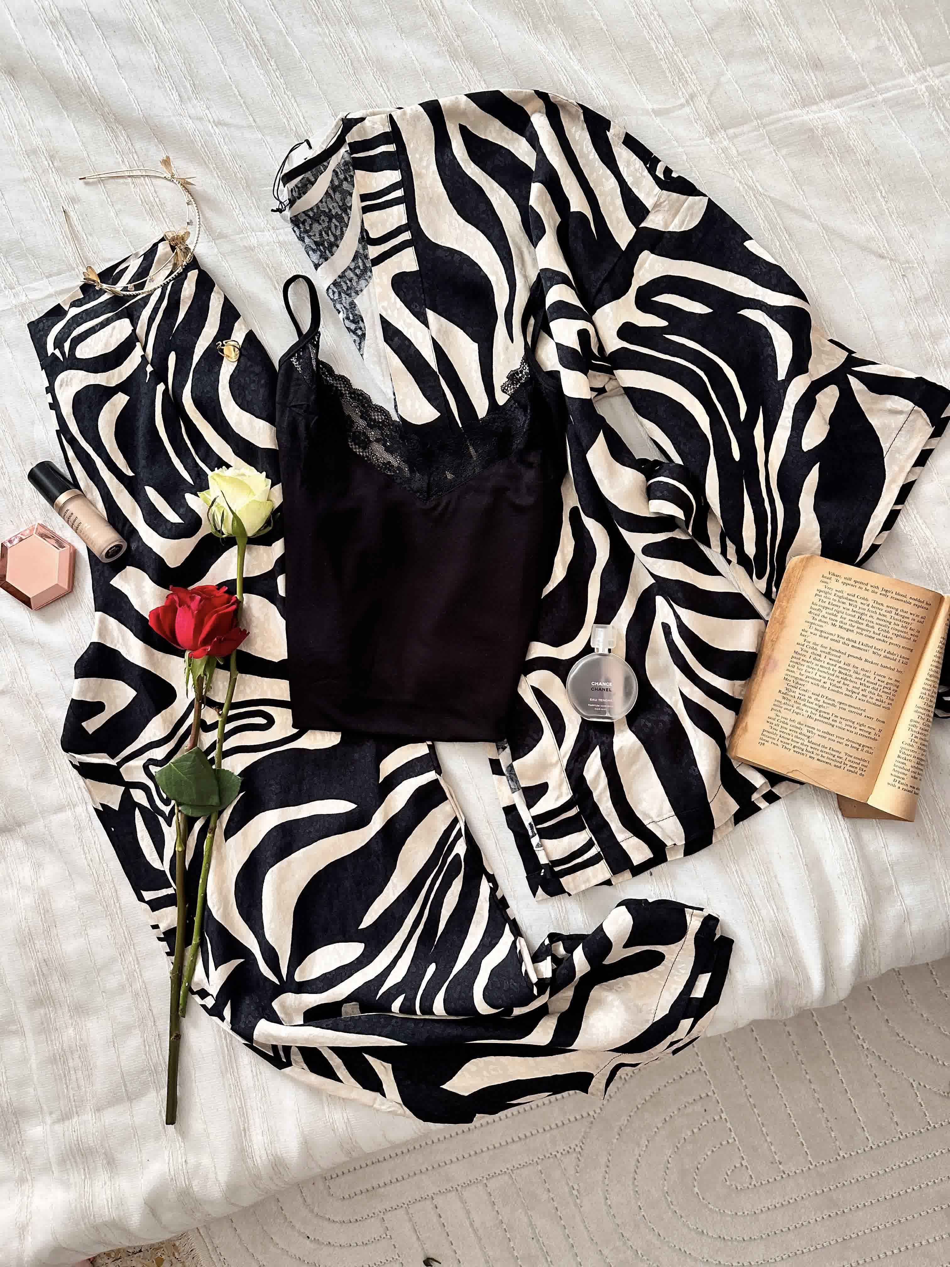 3pcs bonjour beige/noir