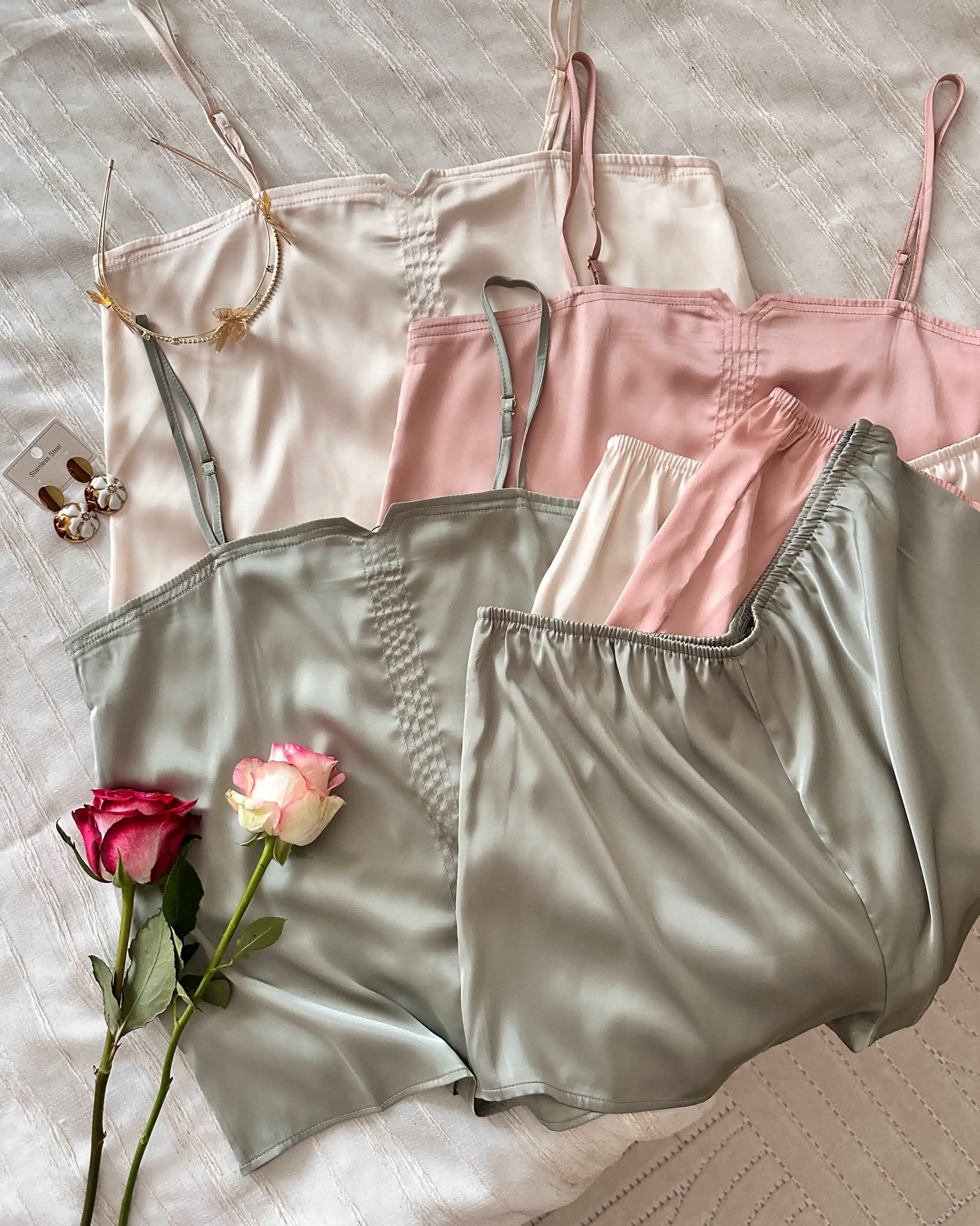 Bustier short tress satin uni