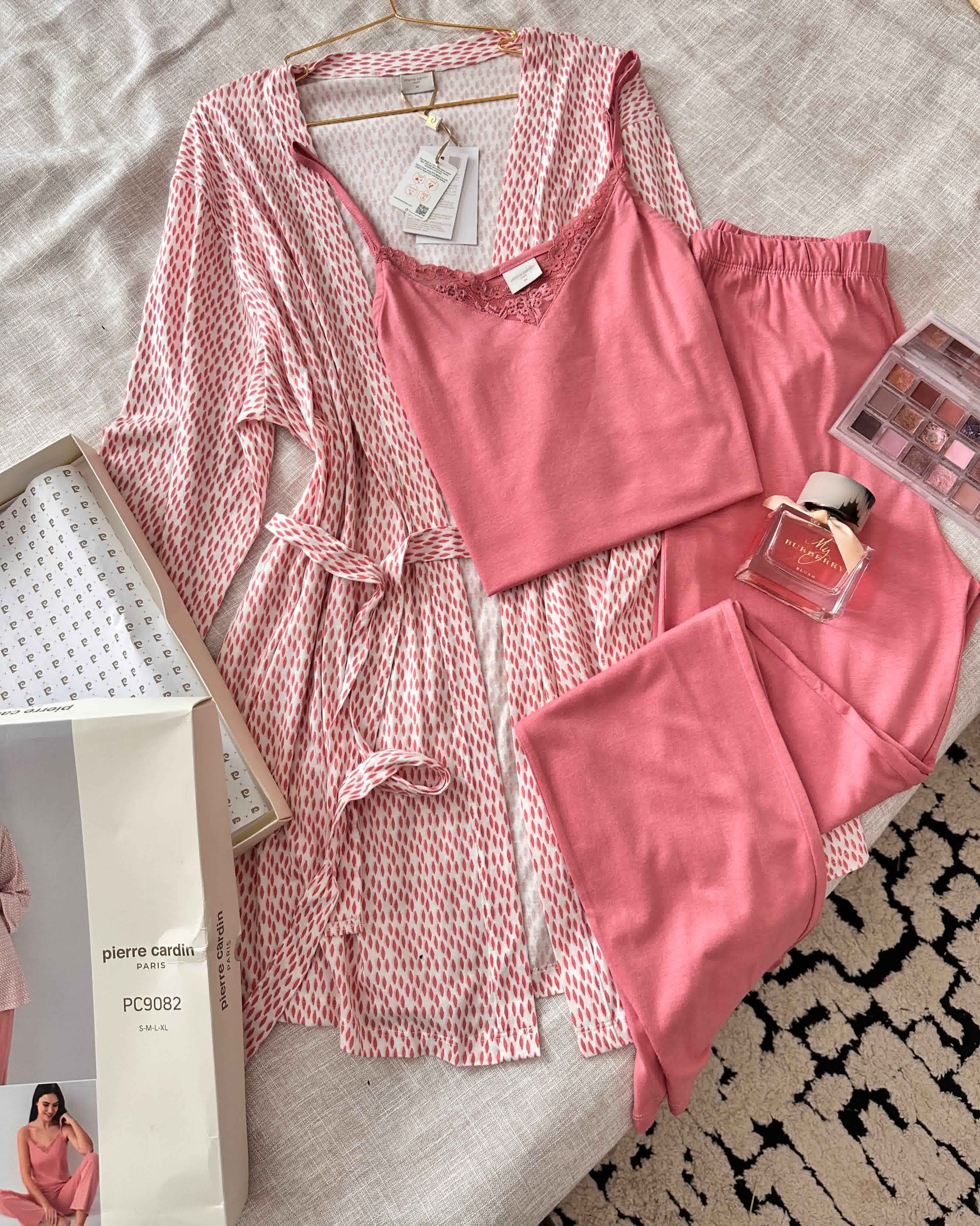 Ensemble 3pcs Pierre Cardin rose