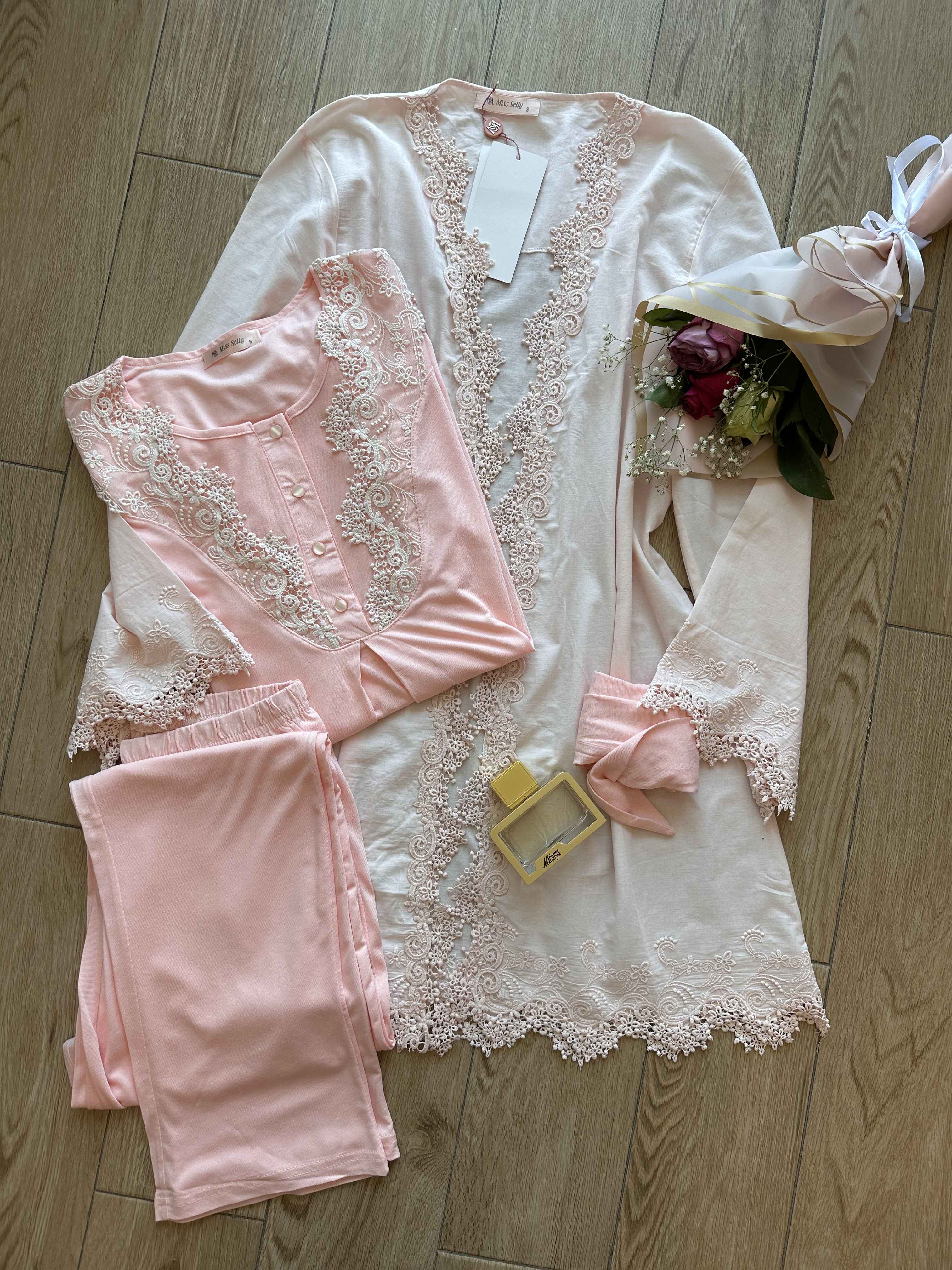 3pcs enceinte tuba rose