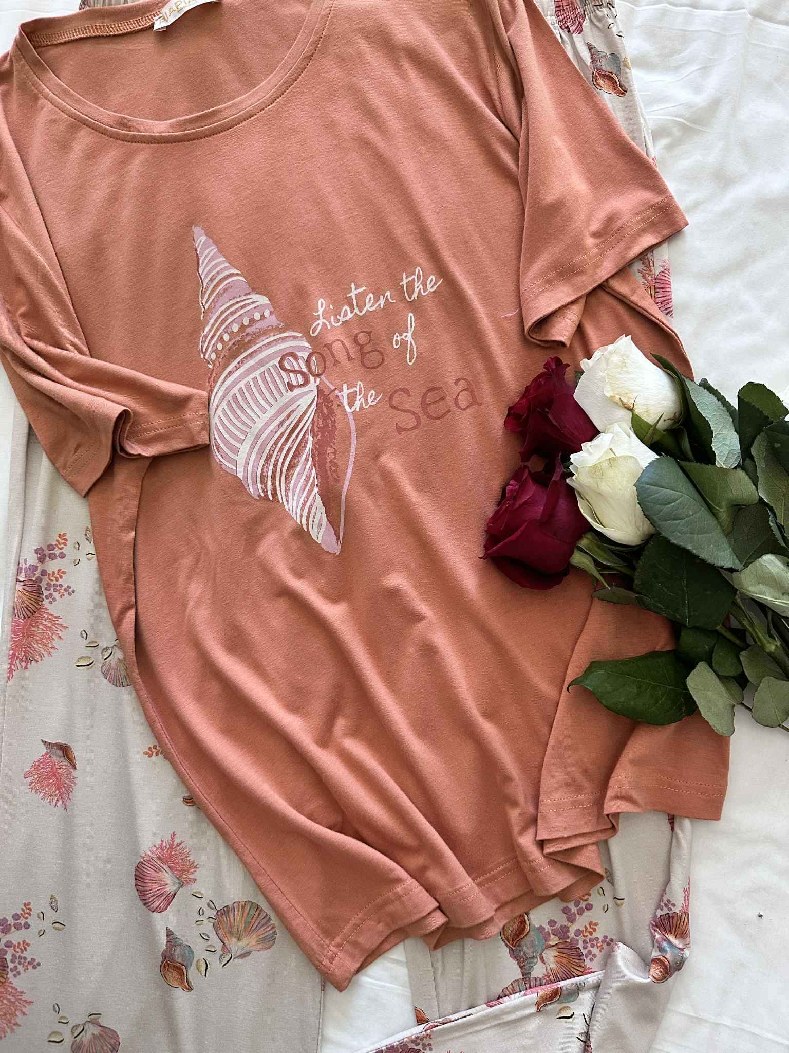 pyjama pijapia coquillages