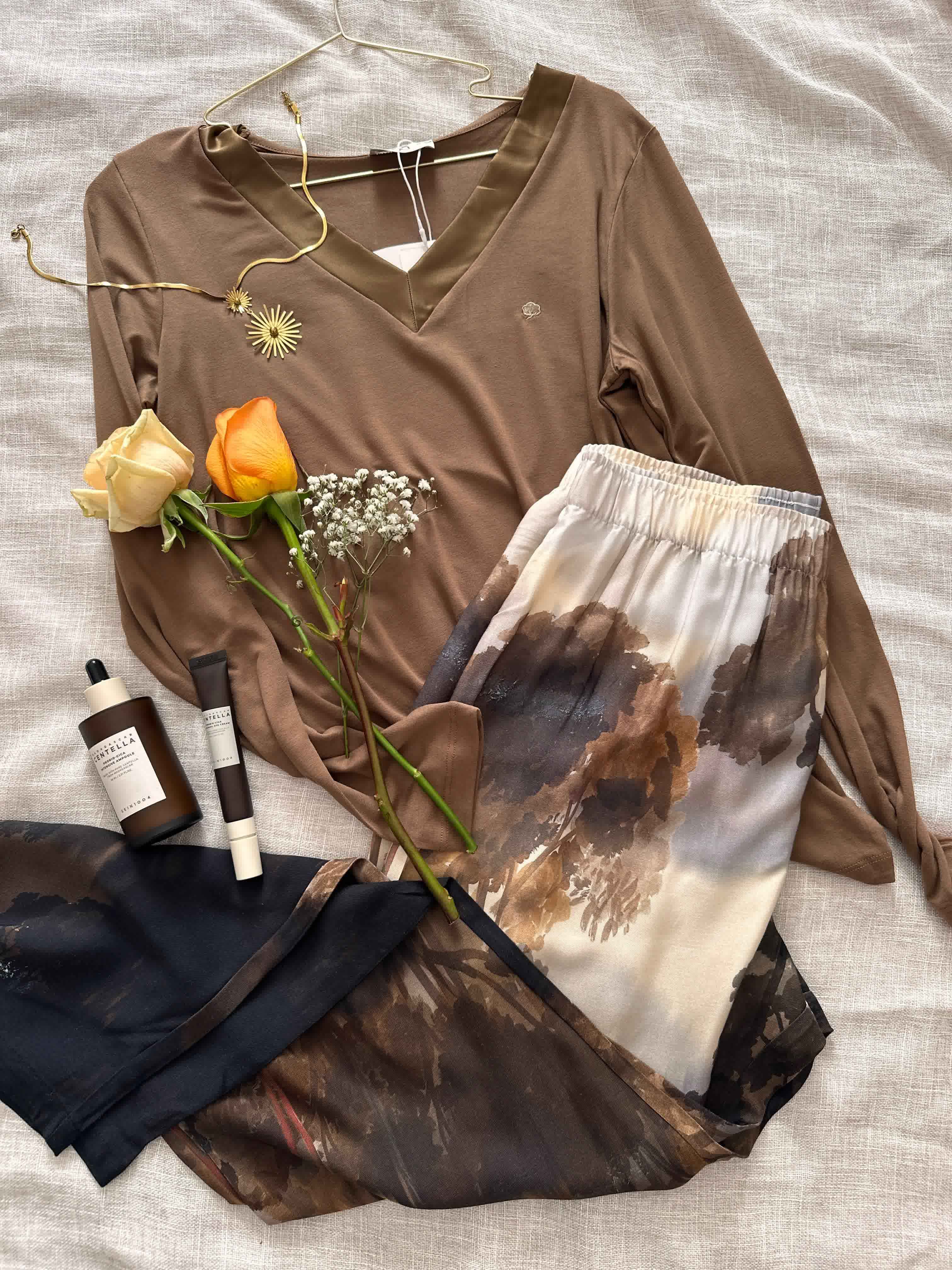 Pyjama Penyemood maron nature