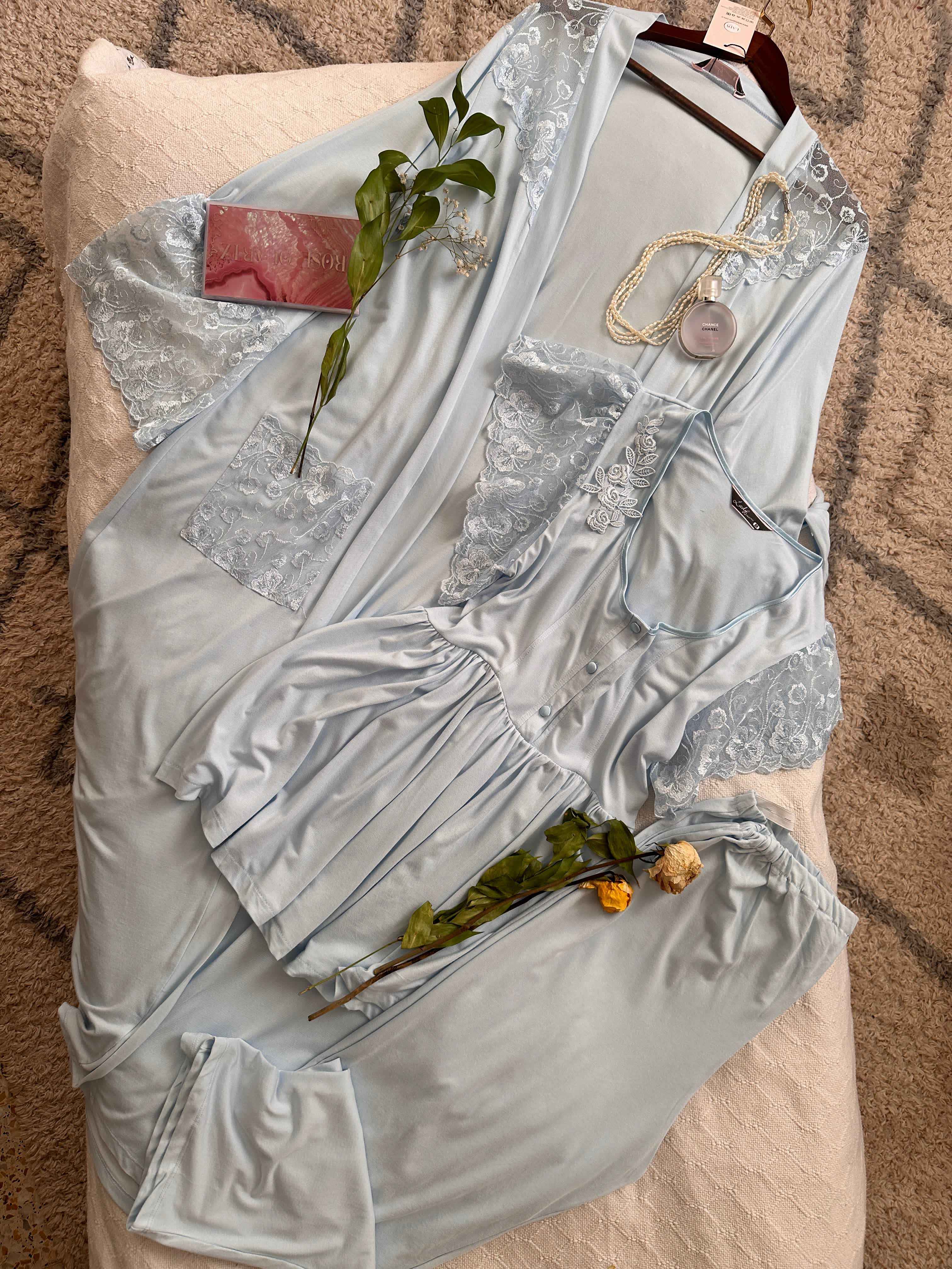 3 piéces enciente Lady transparent