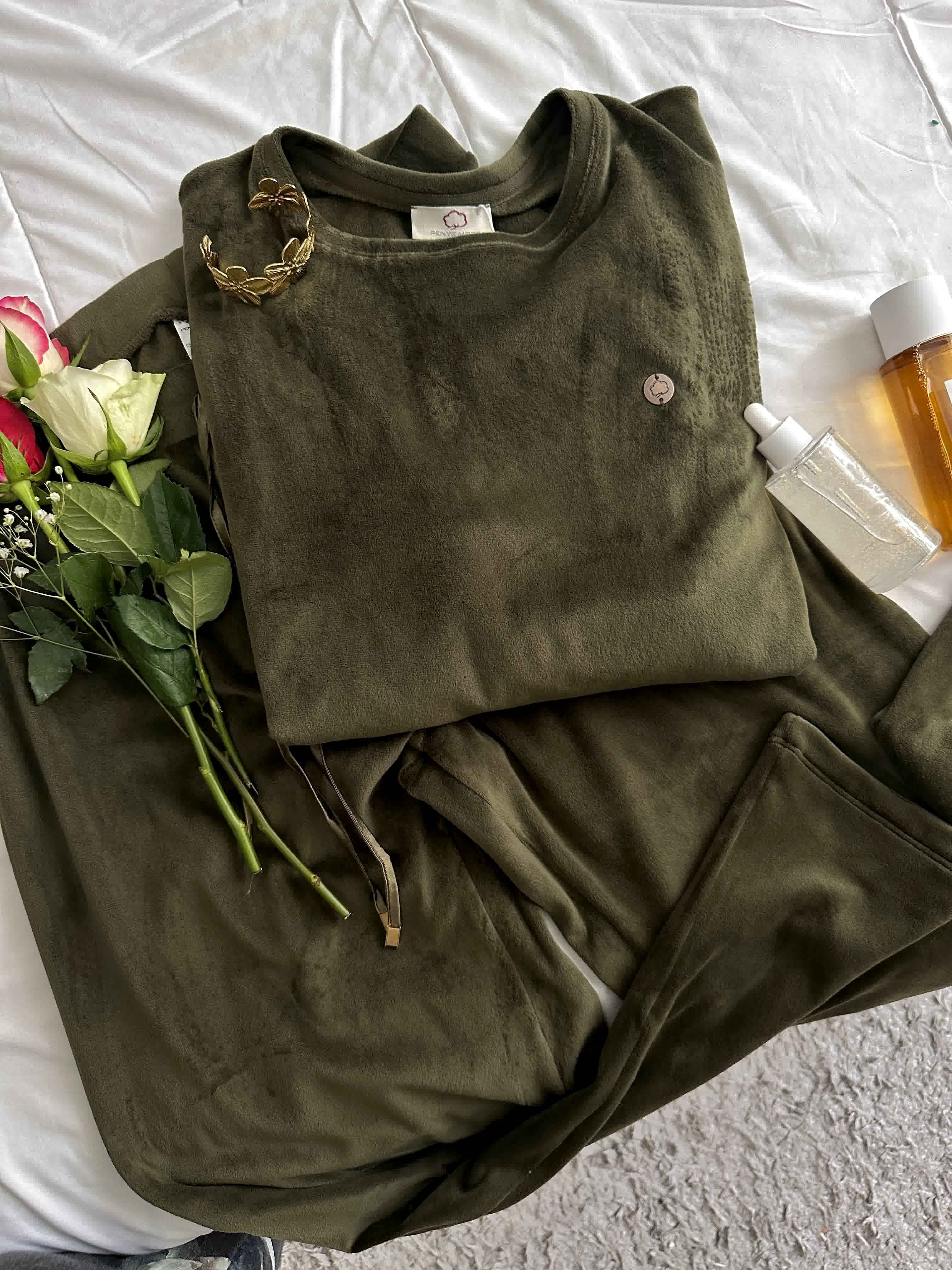 Pyjama velour Penymood Vert