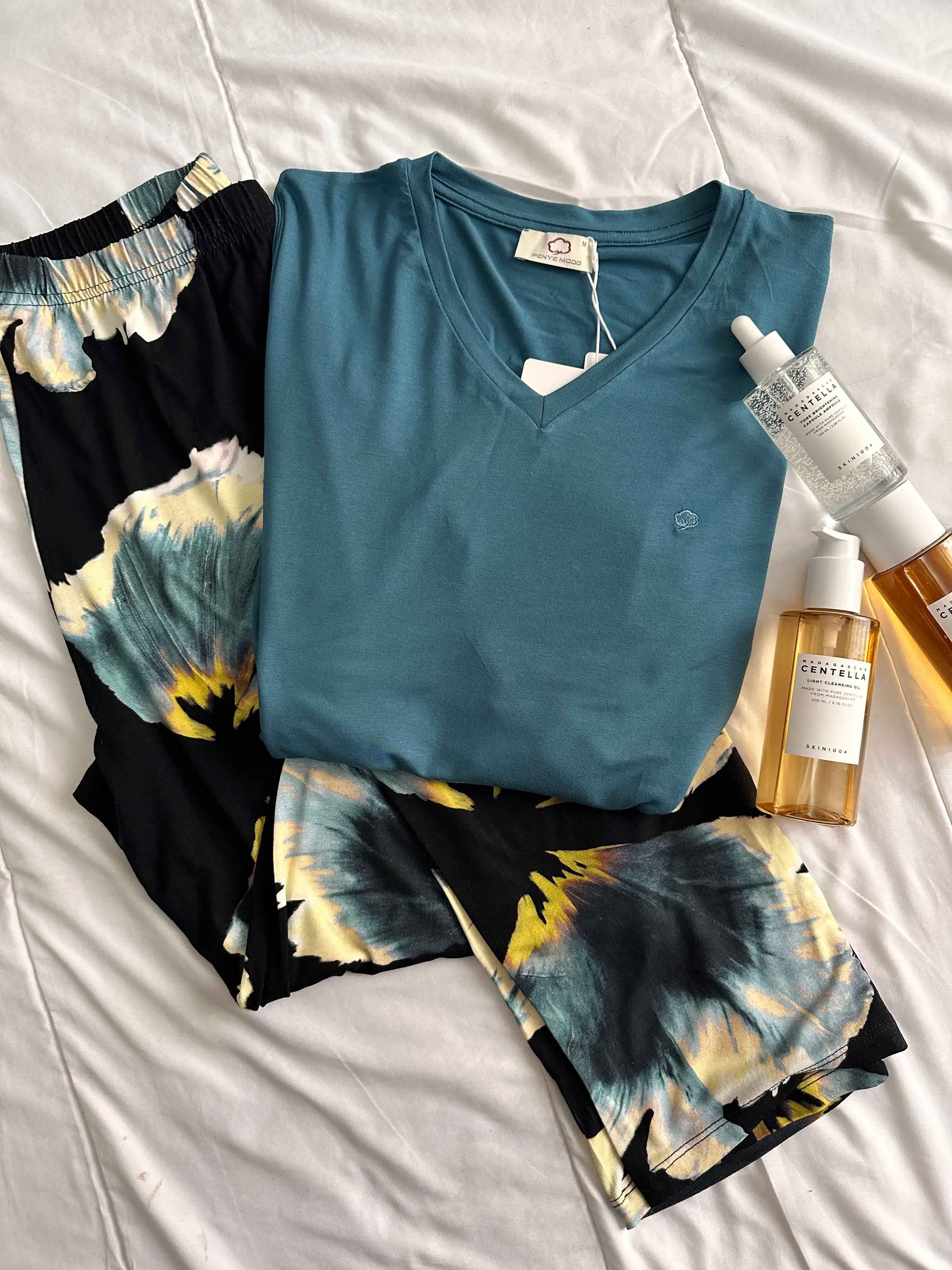 Pyjama Penyemood bleu petrole