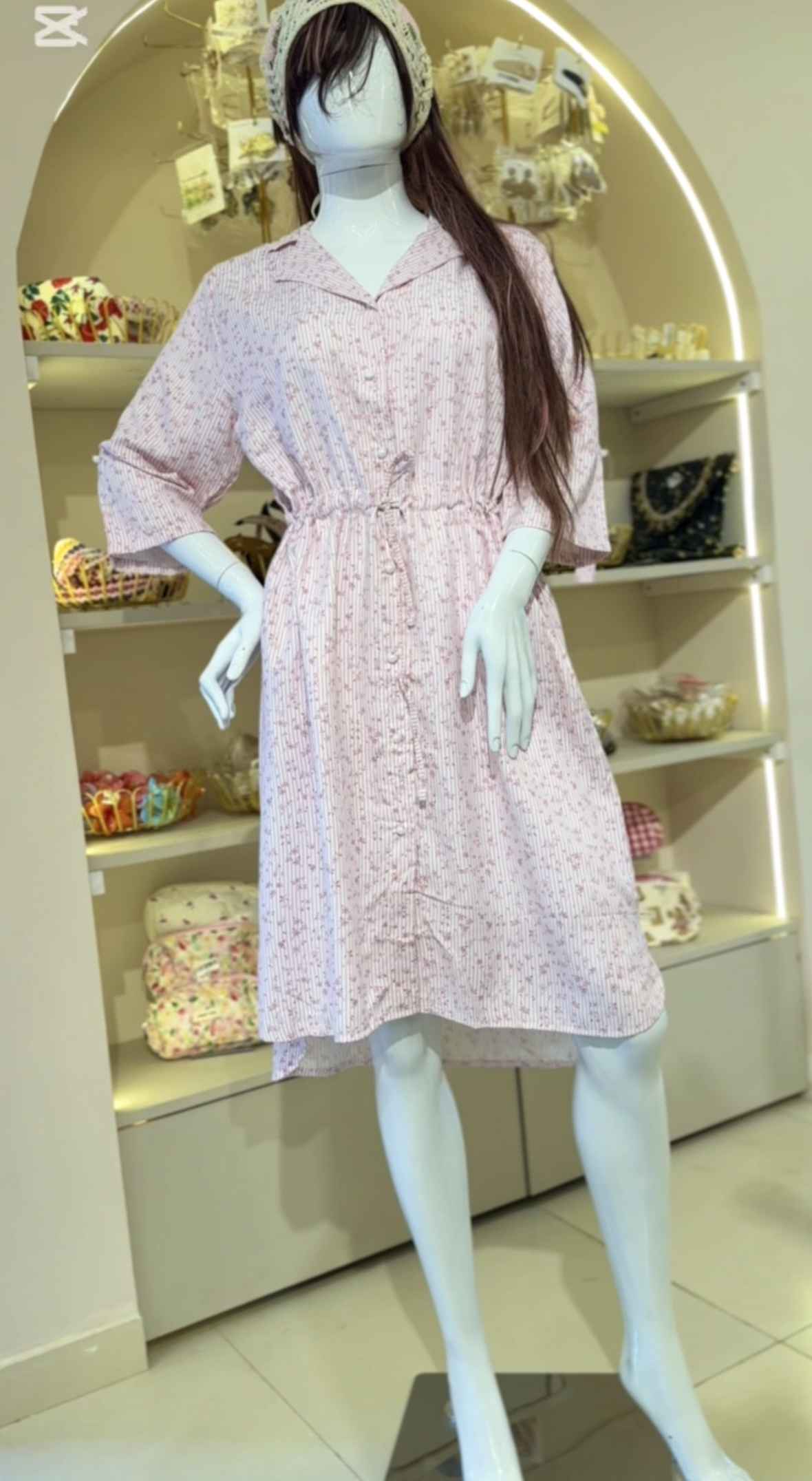 robe cotbox rose boutonnee