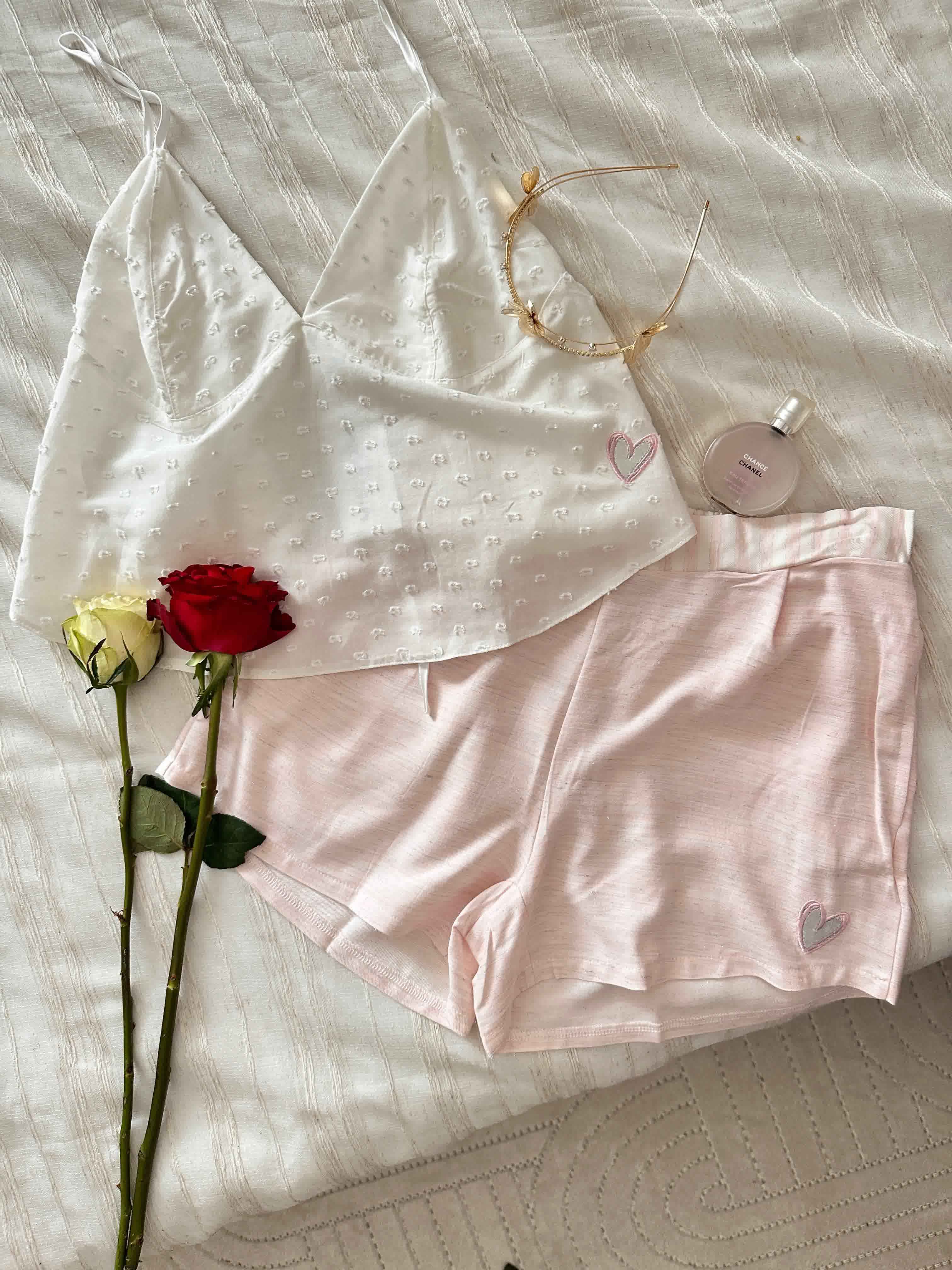 Pyjama short Md rose