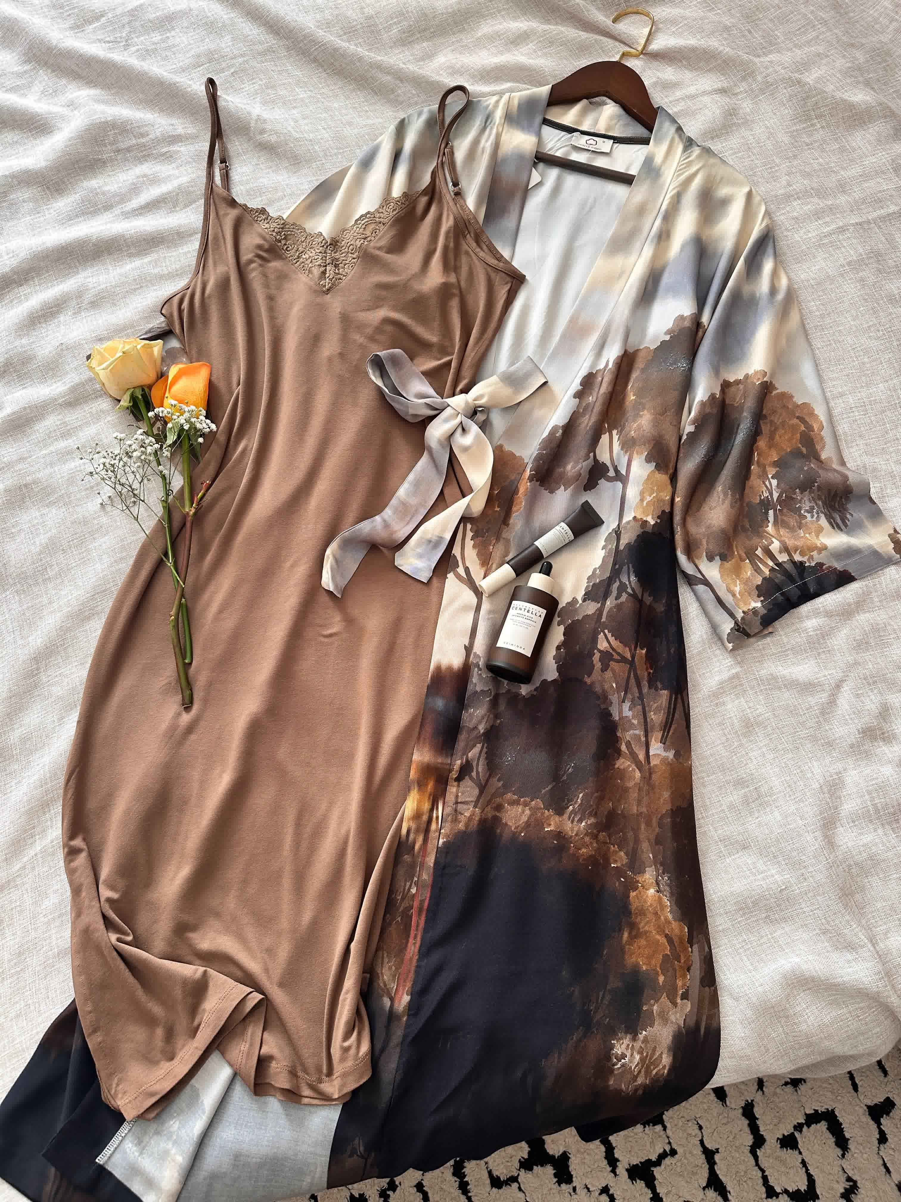 Deshabillé Penyemood maron nature