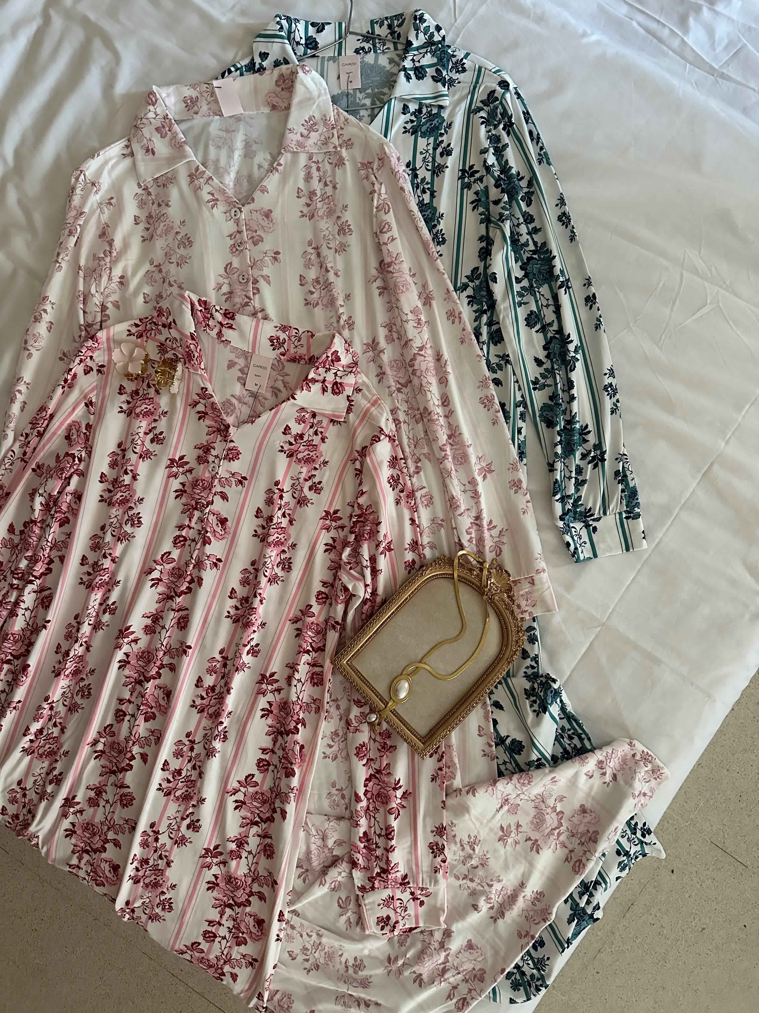 Robe longue caresse fleuri