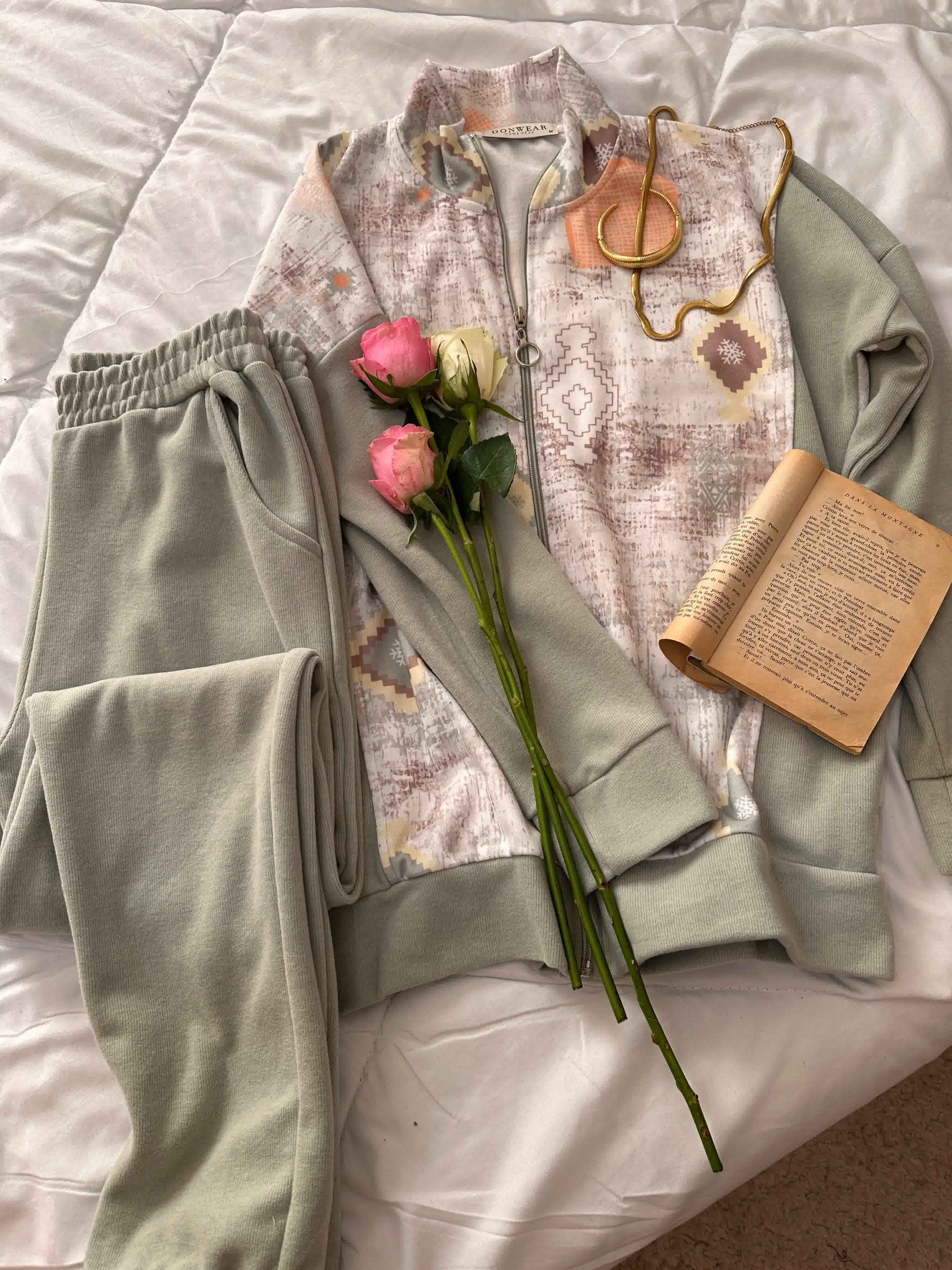 jogging fermeture losange