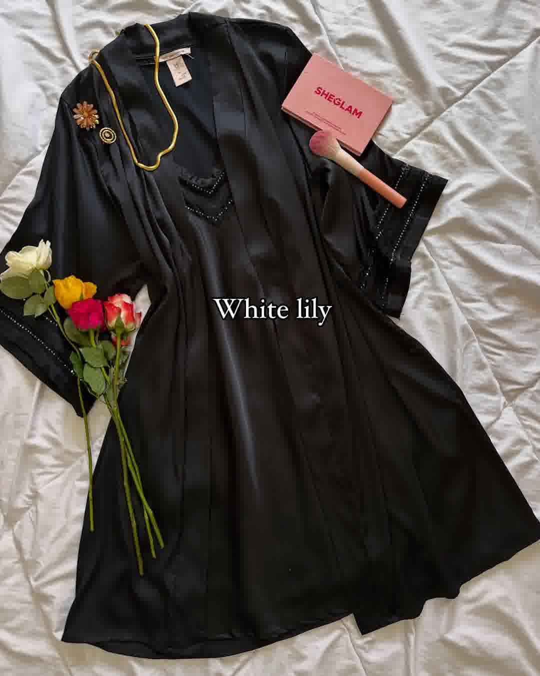 Deshabillé H uni petite pérles